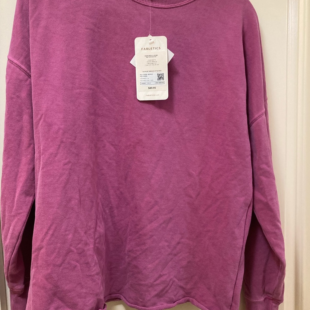 Fabletics “Sophie” pullover oversized sweatshirt, NWT, XS